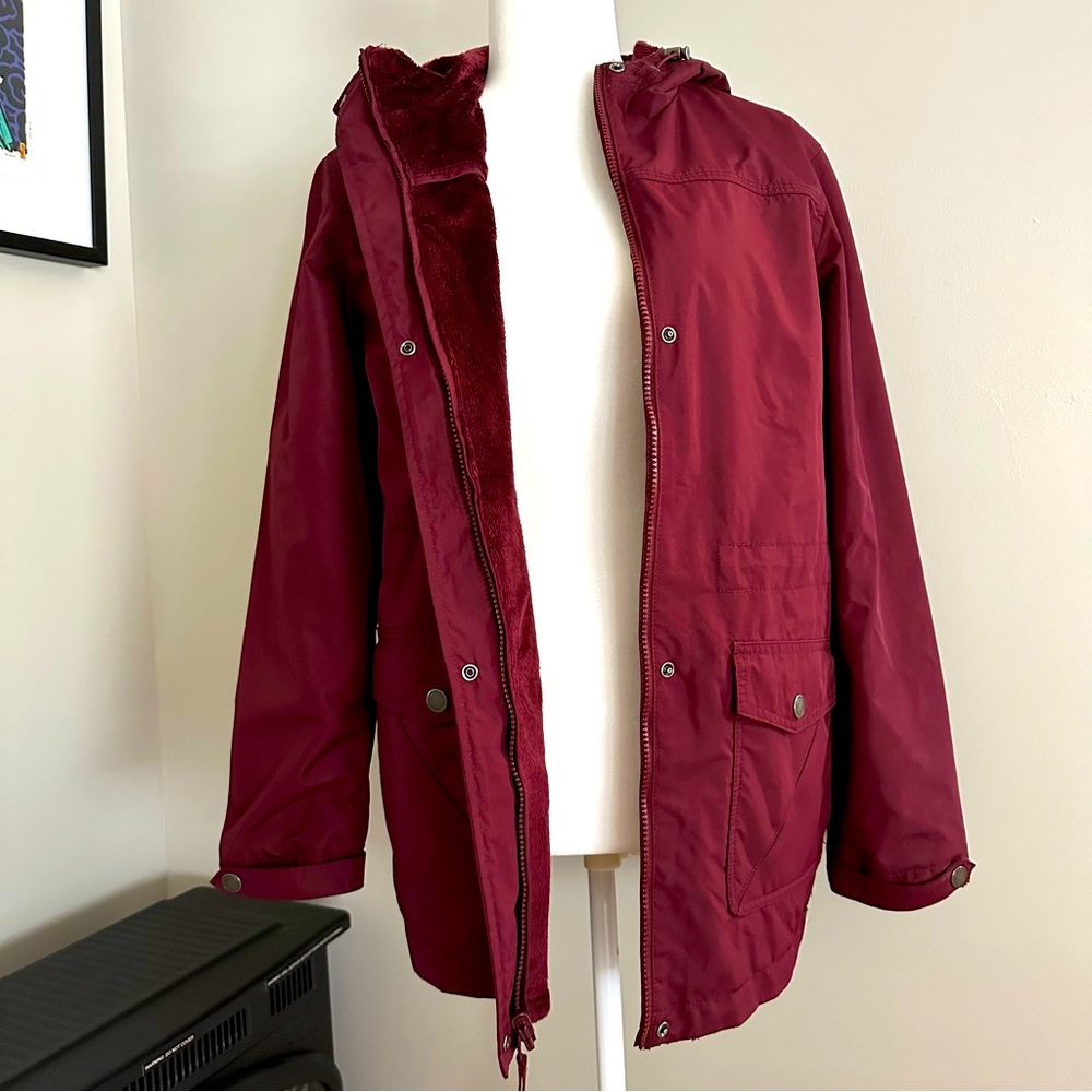 Natural Reflections Essential Hooded Jacket Reversible Water Resistant Small
